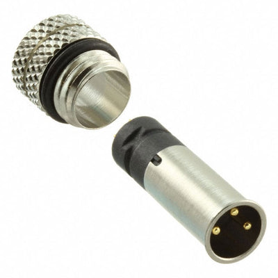 854-003-103RLS4 by NorComp Inc. - CONNECTOR RECPT MALE 3P GOLD SLDR CUP