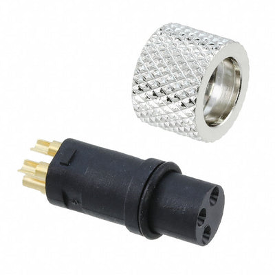 854-003-203RLS4 by NorComp Inc. - CONNECTOR PLUG FMALE 3P GOLD SLDR CUP