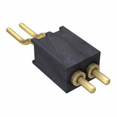 854-22-002-40-001101 by Mill-Max Manufacturing Corp. - CONNECTOR SPRING PISTON 2POS R/A SMD