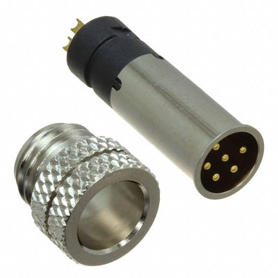 854A006-103RLS4 by NorComp Inc. - CONNECTOR RECPT MALE 6P GOLD SLDR CUP