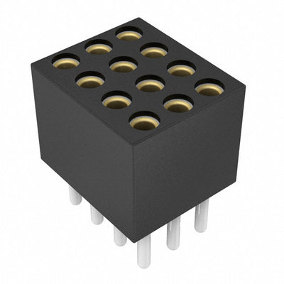 855-87-012-10-001101 by Preci-Dip - CONNECTOR SOCKET 12POS 0.05 GOLD PCB