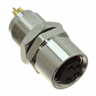 855-A04-203R004 by NorComp Inc. - CONNECTOR PLUG FMALE 4P GOLD SLDR CUP