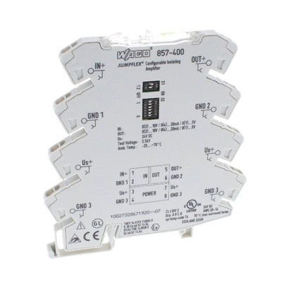 857-400 by WAGO Corporation - ISOLATION AMPLIFIER; CURRENT AND