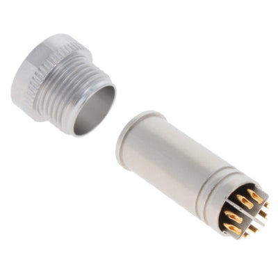 858-XL8-10TRLS4 by NorComp Inc. - M12 8P X-CODE MALE 9.0MM BACKSHE