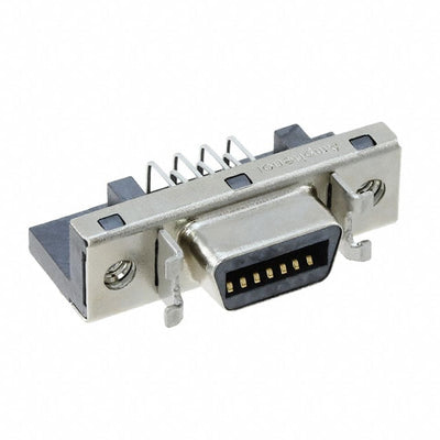 858F014B21200D1 by Amphenol ICC (Commercial Products) - CONNECTOR RECPT 14POS R/A SOLDER