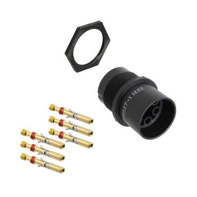 859527-1 by TE Connectivity Aerospace, Defense and Marine - CONNECTOR LGH RCPT 6POS CIRC PNL MNT