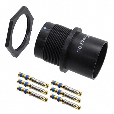 861647-2 by TE Connectivity Aerospace, Defense and Marine - CONNECTOR LGH RCPT 7POS CIRC PNL MNT