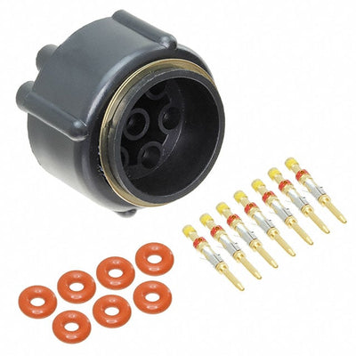 861648-7 by TE Connectivity Aerospace, Defense and Marine - CONNECTOR LGH PLUG 7POS CIRC STR