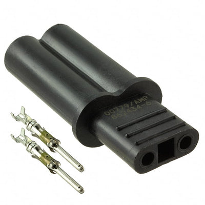 862434-6 by TE Connectivity Aerospace, Defense and Marine - CONNECTOR LGH PLUG 2POS CYL STR