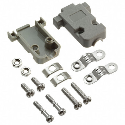 8630CH09UNCLF by Amphenol ICC (FCI) - CONNECTOR BACKSHELL 9POS 180DEG GRAY