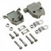 8630CH15UNCLF by Amphenol ICC (FCI) - CONNECTOR BACKSHELL 15POS 180DEG GRAY