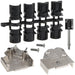 8655MHRA0901LF by Amphenol ICC (FCI) - CONNECTOR BACKSHELL 9P 45DEG SHLD SLV