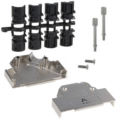 8655MHRA2501LF by Amphenol ICC (FCI) - CONNECTOR BACKSHELL 25POS 45DEG SHLD