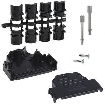 8655PHRA2501LF by Amphenol ICC (FCI) - CONNECTOR BACKSHELL 25POS 45DEG BLACK