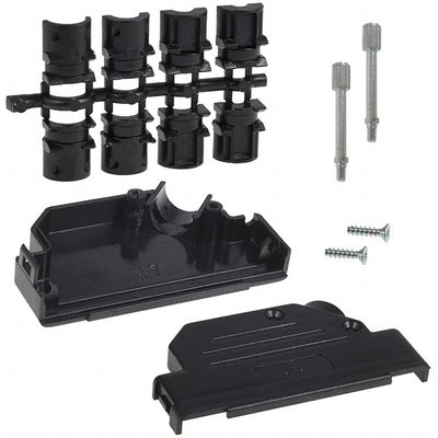 8655PHRA3701LF by Amphenol ICC (FCI) - CONNECTOR BACKSHELL 37POS 45DEG BLACK