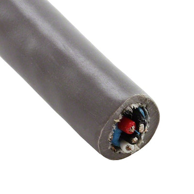 86702CY SL005 by Alpha Wire - MULTI-PAIR 4CON 22AWG SLATE 100