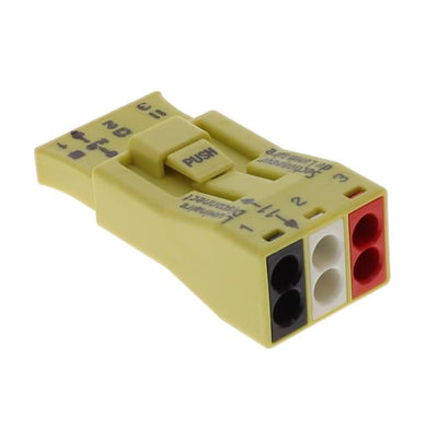 873-903/VE00-0500 by WAGO Corporation - PUSHWIRE SPLICE 3POS YELLOW