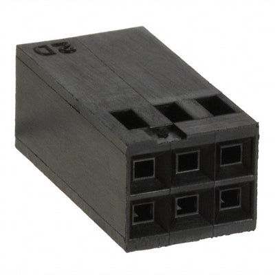 87456-1 by TE Connectivity AMP Connectors - CONNECTOR RECPT HSG 6POS 2.54MM