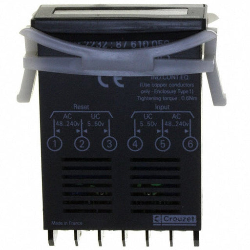 87610050 by Crouzet - COUNTER LCD 8 CHAR 3V PANEL MT