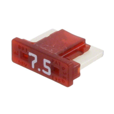 089107.5H by Littelfuse Inc. - FUSE AUTO 7.5A 58VDC BLADE MINI