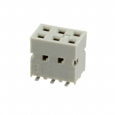 89898-303ALF by Amphenol ICC (FCI) - CONNECTOR RECPT 6POS 0.1 GOLD SMD
