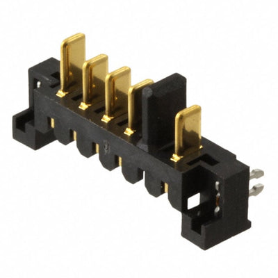 9-1612503-1 by TE Connectivity AMP Connectors - CONNECTOR PLUG 5POS 2.50MM R/A SLDR