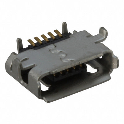 0475890001 by Molex - CONNECTOR RECPT MICRO USB AB 5P SMD RA