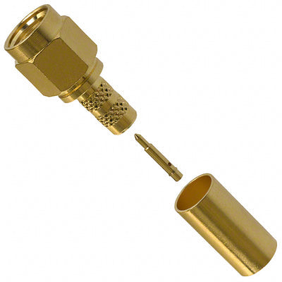 901-9871 by Amphenol RF - CONNECTOR SMA PLUG STR 50 OHM SOLDER
