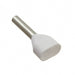 9037230000 by WeidmÃ¼ller - CONNECTOR FERRULE 2 X 18AWG WHT
