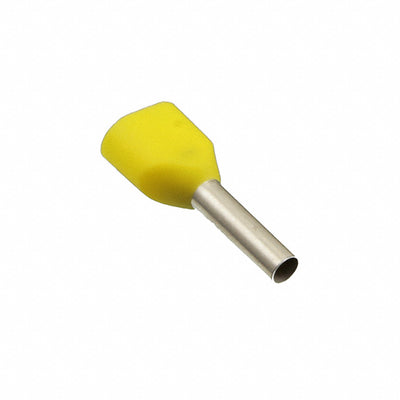9037260000 by Weidmuller - CONNECTOR FERRULE 2 X 17AWG YLW