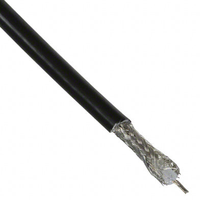 9058AC BK005 by Alpha Wire - CABLE COAXIAL RG58A 21AWG 100