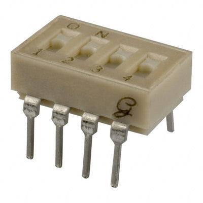 90B04S by Grayhill Inc. - SWITCH SLIDE DIP SPST 25MA 24V