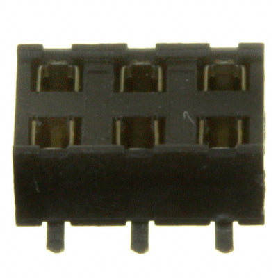91596-106LF by Amphenol ICC (FCI) - CONNECTOR RECPT 6POS 0.079 GOLD SMD