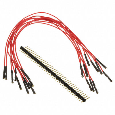 920-0186-01 by Schmartboard, Inc. - QTY. 10 9"" RED FEMALE JUMPERS AN