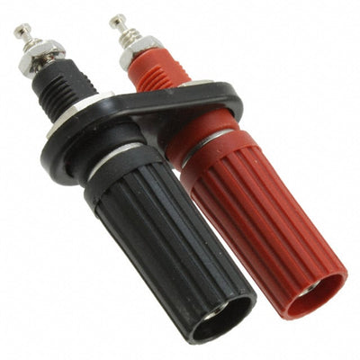 9406 by E-Z-Hook - CONNECTOR BIND POST FLUTED BLK/RED