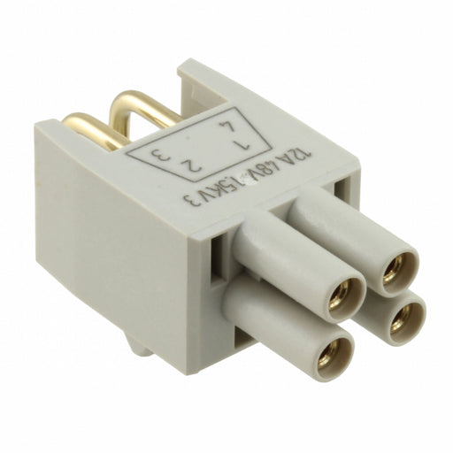9465004400 by HARTING - CONNECTOR 4POSPCB R/A