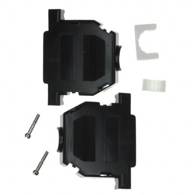 956-025-010R011 by NorComp Inc. - CONNECTOR BACKSHELL 25POS 180DEG BLK