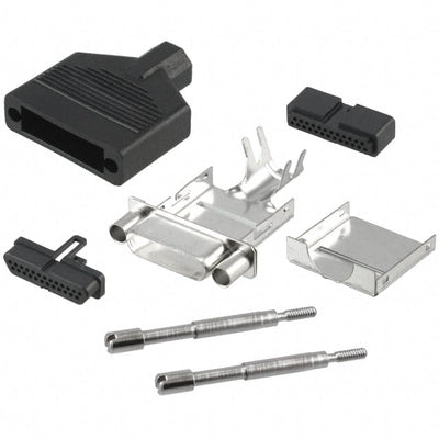 960-025-010R011 by NorComp Inc. - CONNECTOR BACKSHELL 25POS 180DEG SHLD