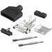 960-025-010R011 by NorComp Inc. - CONNECTOR BACKSHELL 25POS 180DEG SHLD