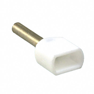 966144-1 by TE Connectivity AMP Connectors - CONNECTOR FERRULE DIN TWO X 20AWG WHT