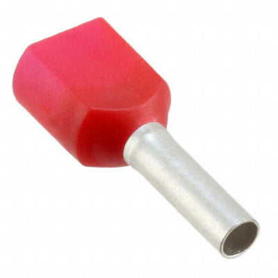 966144-4 by TE Connectivity AMP Connectors - CONNECTOR FERRULE DIN TWO X 17AWG RED