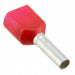 966144-4 by TE Connectivity AMP Connectors - CONNECTOR FERRULE DIN TWO X 17AWG RED
