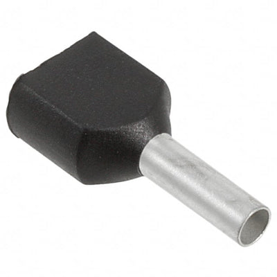 966144-6 by TE Connectivity AMP Connectors - CONNECTOR FERRULE DIN TWO X 16AWG BLK