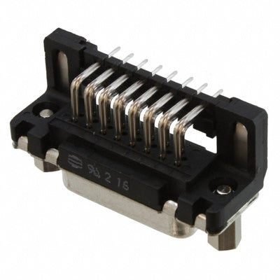 09662526613 by HARTING - CONNECTOR D-SUB RCPT 15POS R/A SLDR