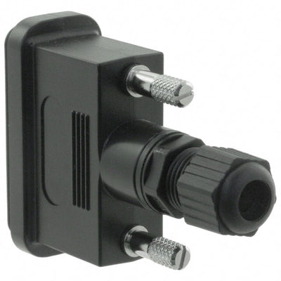967-015-010R011 by NorComp Inc. - CONNECTOR BACKSHELL 15POS 180DEG BLK