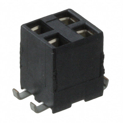 969973-2 by TE Connectivity AMP Connectors - CONNECTOR RECPT 4POS 0.1 GOLD SMD