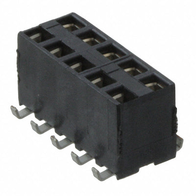 969973-5 by TE Connectivity AMP Connectors - CONNECTOR RECPT 10POS 0.1 GOLD SMD
