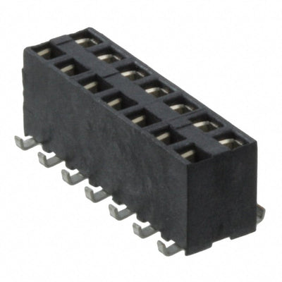 969973-7 by TE Connectivity AMP Connectors - CONNECTOR RECPT 14POS 0.1 GOLD SMD
