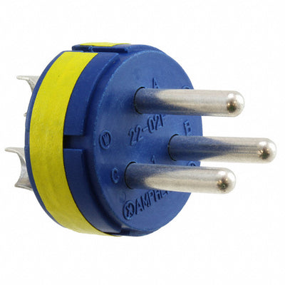 97-22-2P by Amphenol Industrial Operations - CONNECTOR MALE INSERT 3P SOLDER CUP