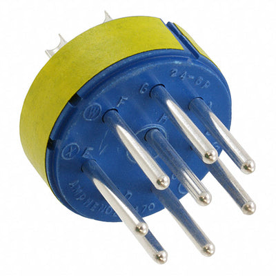 97-24-6P by Amphenol Industrial Operations - CONNECTOR MALE INSERT 8P SOLDER CUP
